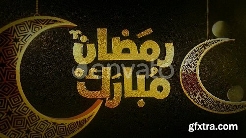 Videohive 3D Ramadan &amp; Eid Golden Greetings 26441299