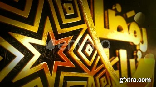 Videohive 3D Ramadan &amp; Eid Golden Greetings 26441299