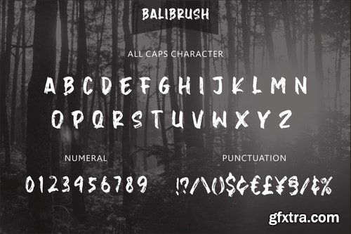 Balibrush - Rough Marker Font