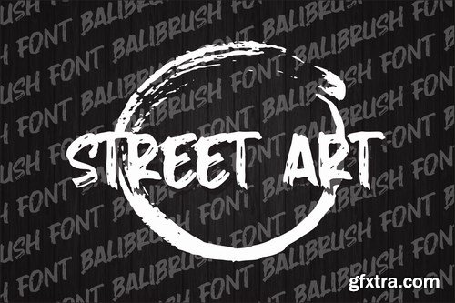 Balibrush - Rough Marker Font