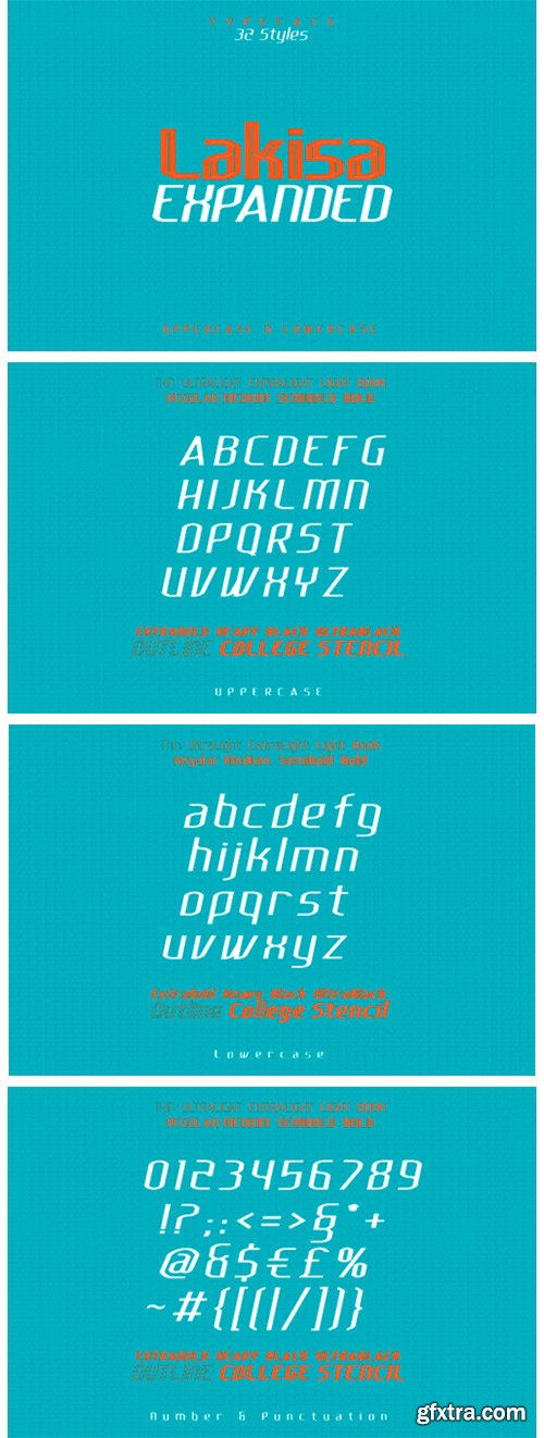 Lakisa Expanded Font