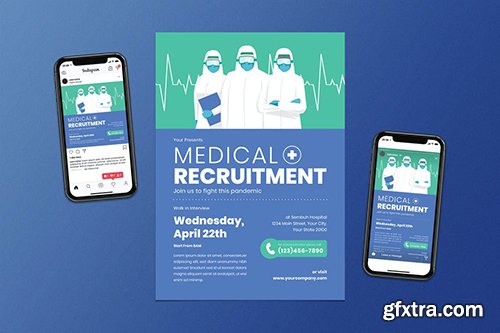 Medical Recruitment Flyer Set