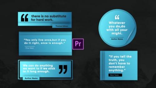 Videohive - Stylish Quote Titles-Premiere Pro