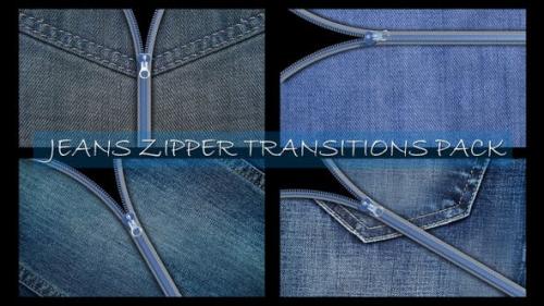 Videohive - Jeans Zipper Transitions Pack