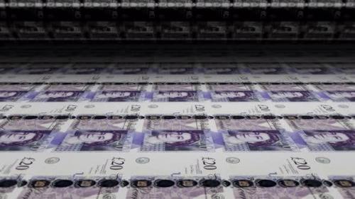 Videohive - Printing Money British Pounds