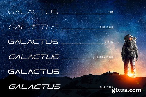 CM - Galactus - SCIFI Font Family 4849384