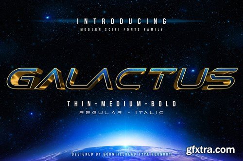 CM - Galactus - SCIFI Font Family 4849384