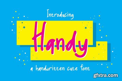 Handy Fonts - A Handwritten Cute Font