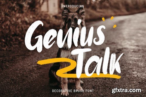 Genius Talk - Brush Font