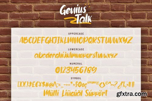 Genius Talk - Brush Font