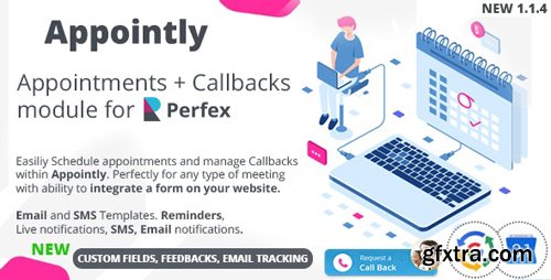 CodeCanyon - Appointly v1.1.4 - Perfex CRM Appointments - 25459077