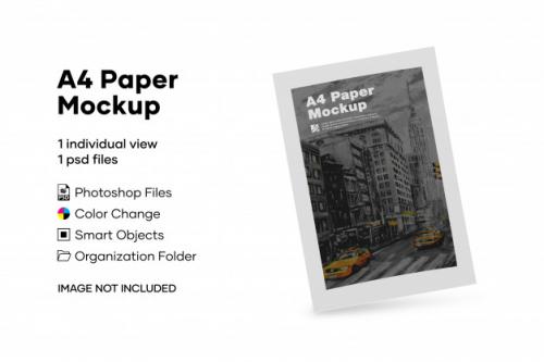 A4 Paper Mockup Premium PSD