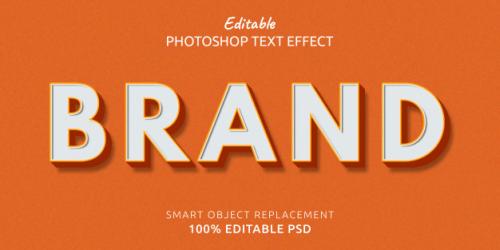 Brand Text Style Effect Premium PSD