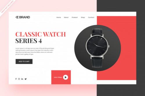 Online Shopping Website And Landing Page Design Concept Premium PSD