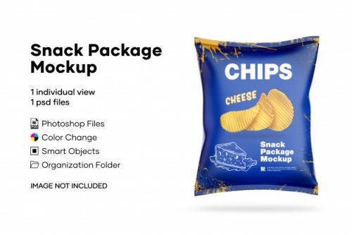 Snack Package Mockup Premium PSD