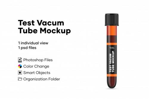 Test Vacum Tube Mockup Premium PSD