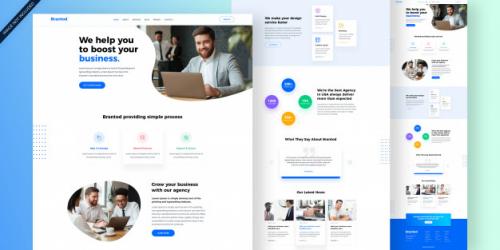 Creative Agency Web Template Premium PSD