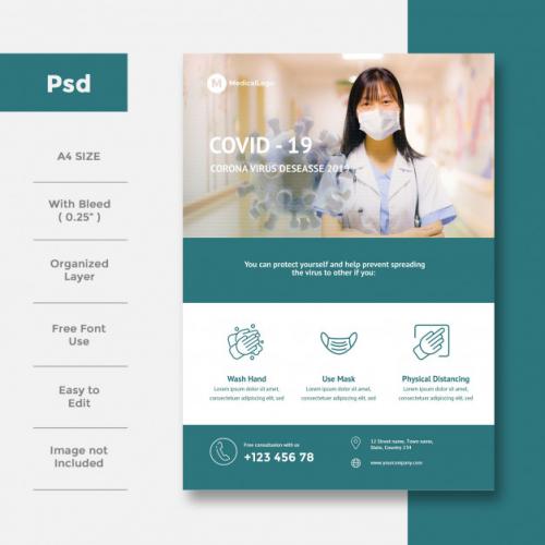 Healthcare & Medical Flyer Premium PSD