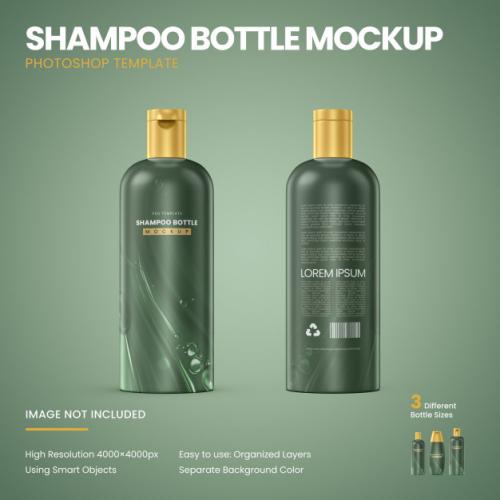 Shampoo Bottle Mockup Premium PSD