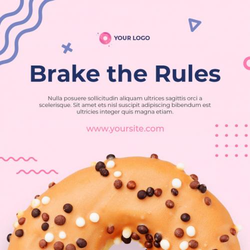 Bakery Instagram Post Premium PSD