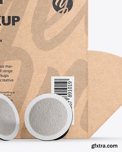 Kraft Box With Coffee Capsules Mockup 58922