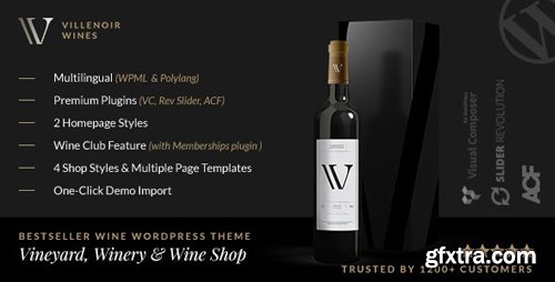 ThemeForest - Villenoir v4.8 - Vineyard, Winery & Wine Shop - 15605053