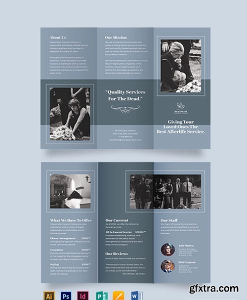 Christian-Funeral-Service-Tri-Fold-Brochure