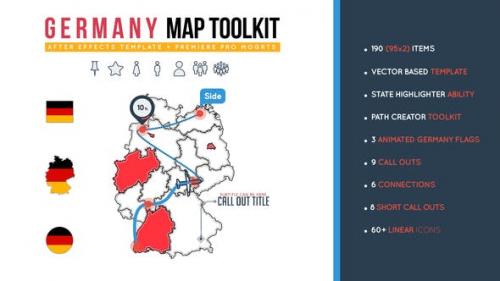 Videohive - Germany Map Toolkit