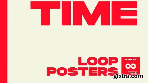 Videohive Seamless Loop Kinetic Posters 24684532