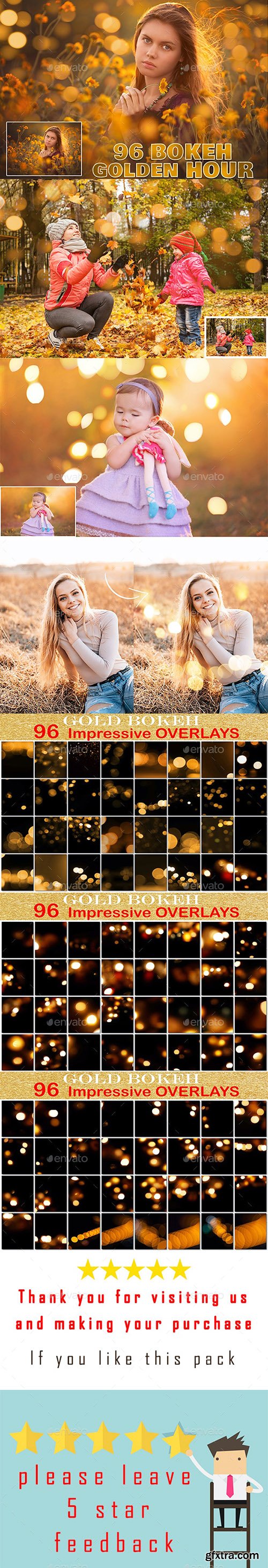 Graphicriver 96 Golden Bokeh Overlays 24672878