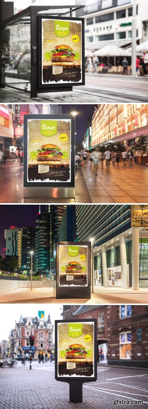 Burger Restaurant Flyer Template 3944319