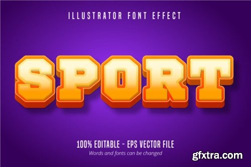 Sport Text, 3D Editable Text Effect