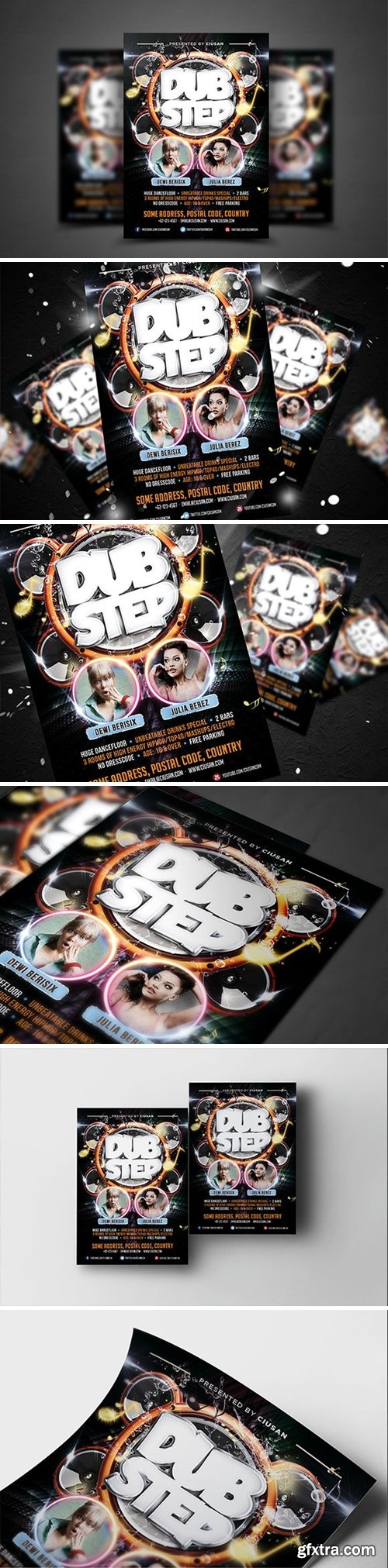 Dubstep Flyer Template 3940128