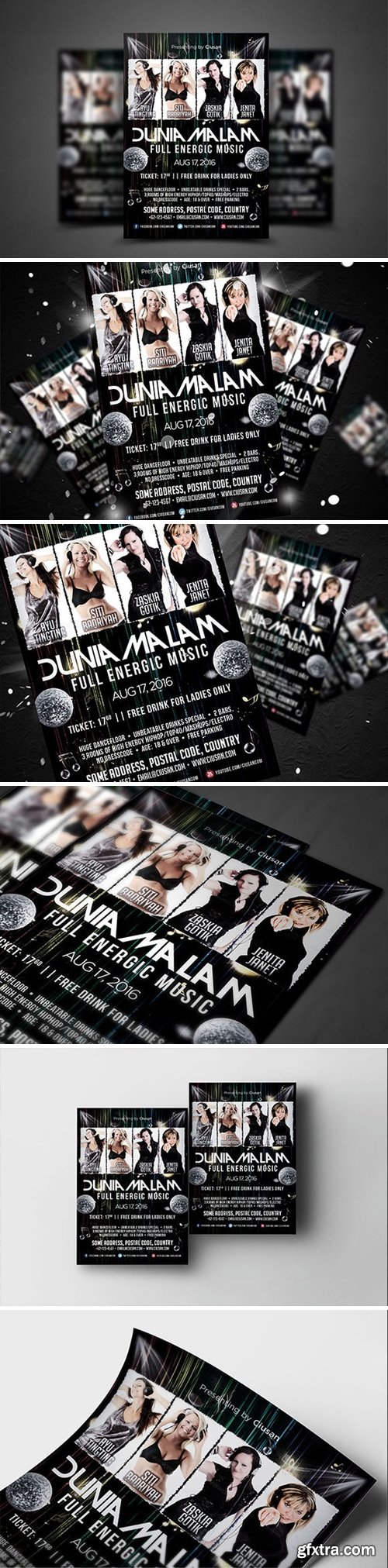 Dunia Malam Flyer Template 3939998