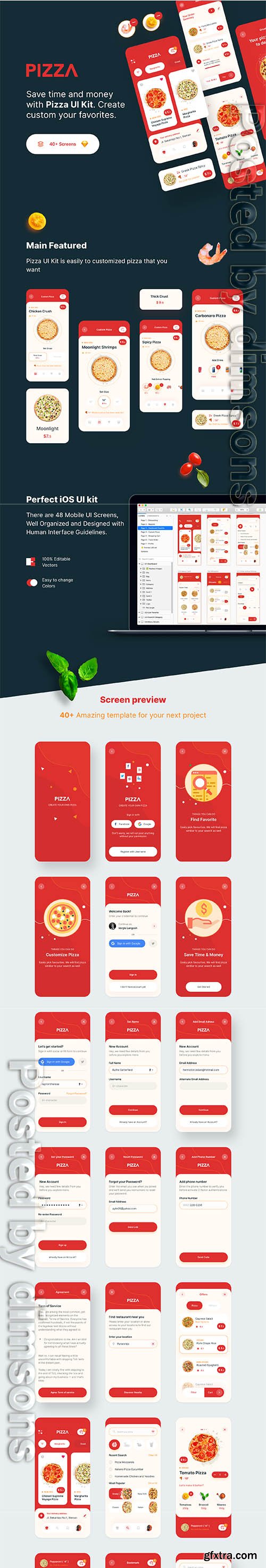 PIZZA App UI Kit