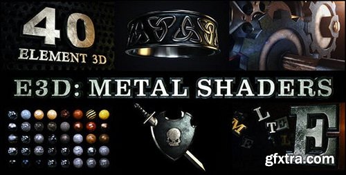 Videohive - E3D: Metal Shaders for Element 3D - 4652664