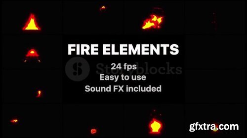 Videoblocks - Cartoon Fire Elements | FCPX