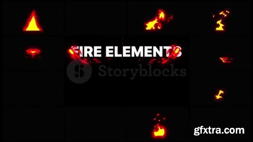 Videoblocks - Cartoon Fire Elements | FCPX