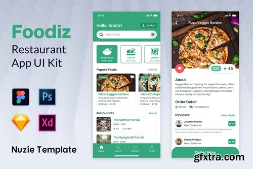 Nuzie - Food App Template