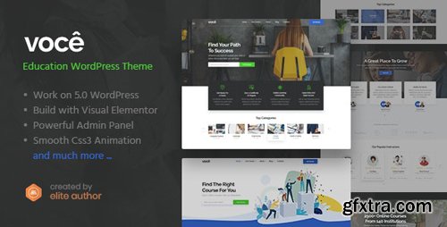 ThemeForest - Vocee v1.0 - Education & LMS WordPress Theme - 26333344