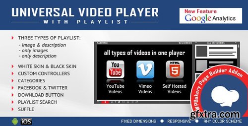 CodeCanyon - Visual Composer Addon - Universal Video Player for WPBakery Page Builder v1.8.7 - 12288147