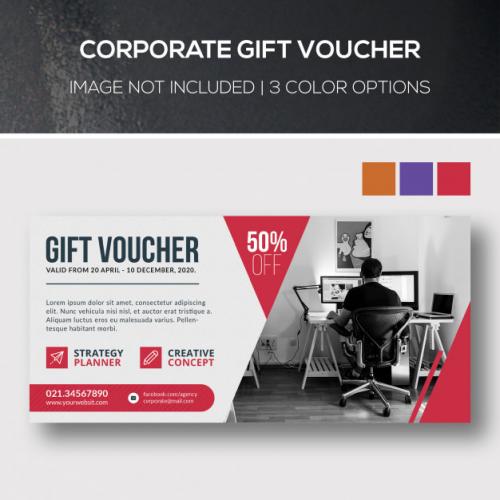 Corporate Gift Voucher Premium PSD