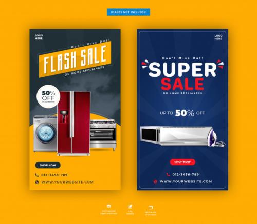 Home Accessories Super Sale Instagram Stories Template Premium PSD