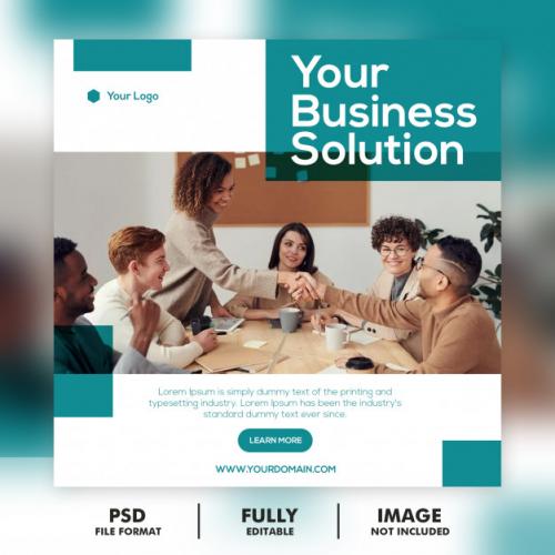 Marketing Web Social Media Post Template Premium PSD