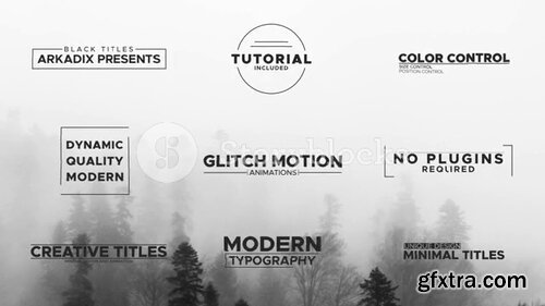 Videoblocks - After Effects:Black Titles