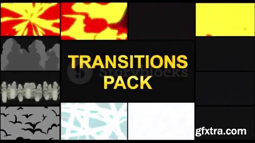 Videoblocks - Cartoon Action Transitions | After Effects