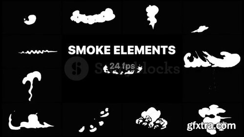 Videoblocks - Cartoon Smoke Elements | After Effects