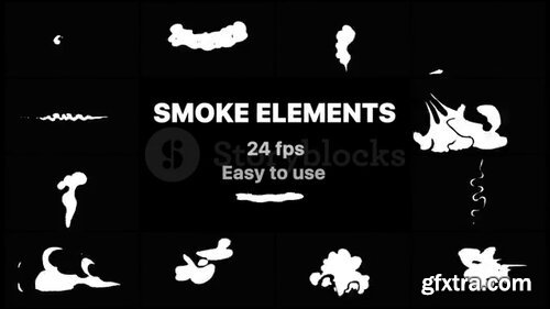 Videoblocks - Cartoon Smoke Elements | After Effects