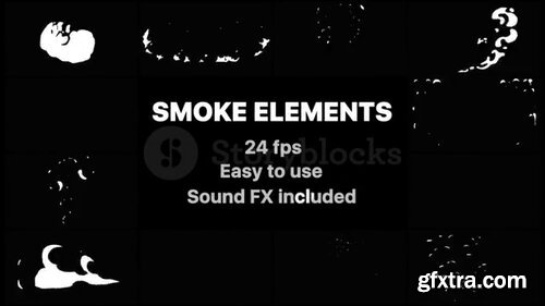 Videoblocks - Cartoon Smoke Elements | After Effects