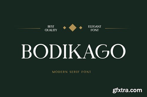 Bodikago Luxury Serif Font